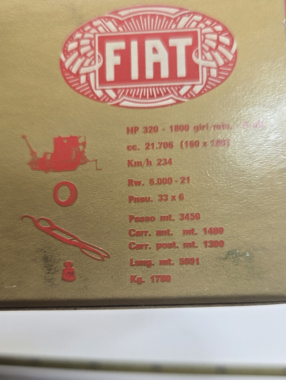 Brumm R14 Fiat Mefistofele Eldridge 320 HP Record 1923 1:43 scale die-cast - Picture 7 of 7